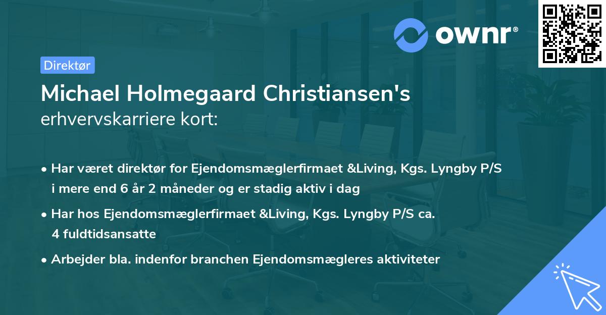 Michael Holmegaard Christiansen's erhvervskarriere kort
