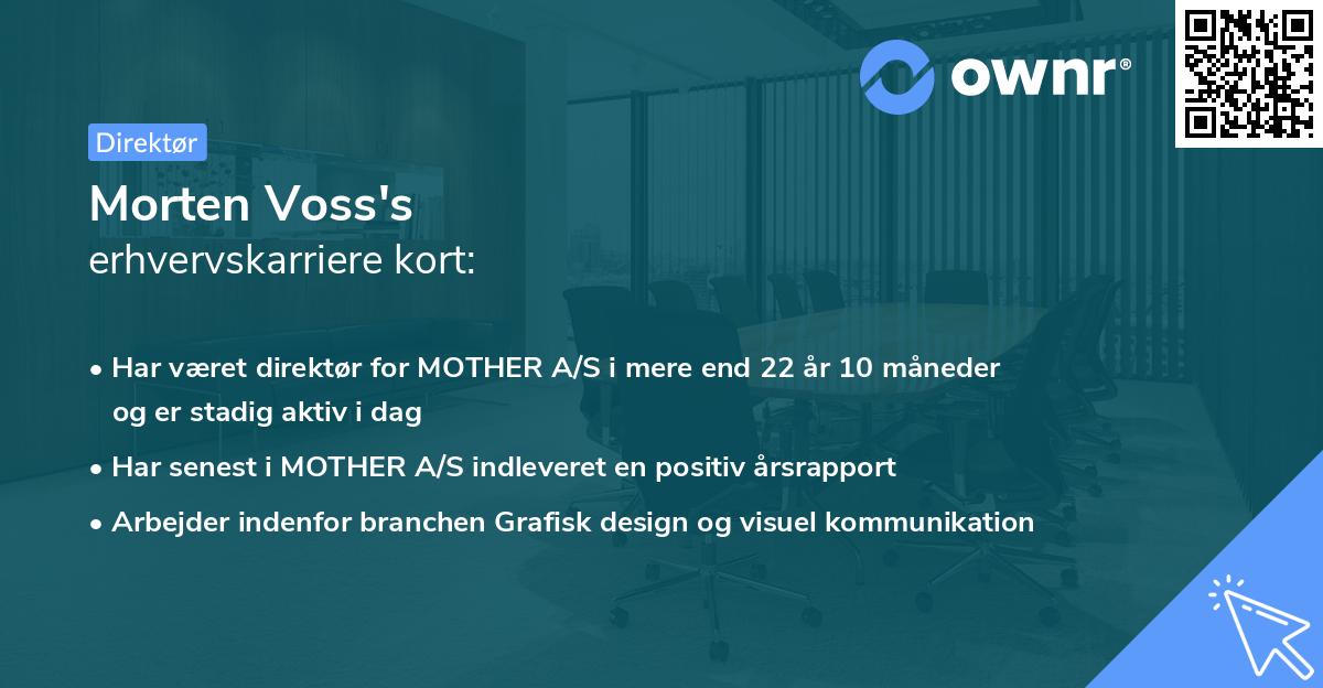 Morten Voss's erhvervskarriere kort