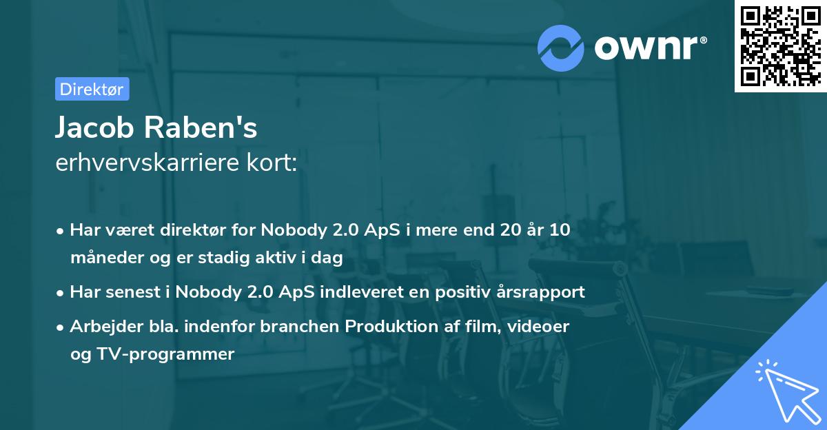 Jacob Raben's erhvervskarriere kort