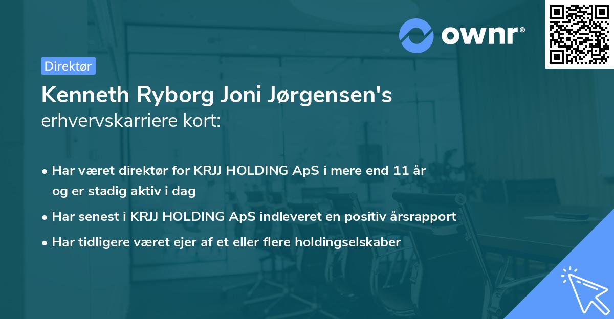 Kenneth Ryborg Joni Jørgensen's erhvervskarriere kort