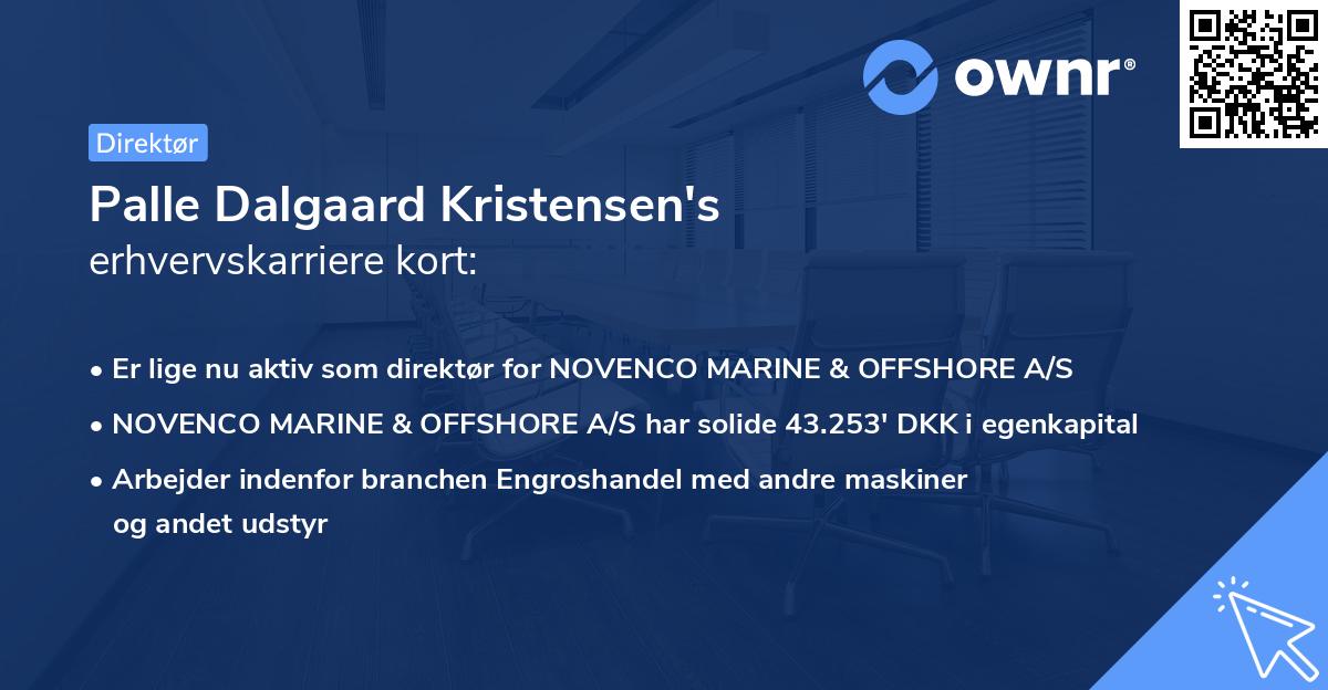 Palle Dalgaard Kristensen's erhvervskarriere kort