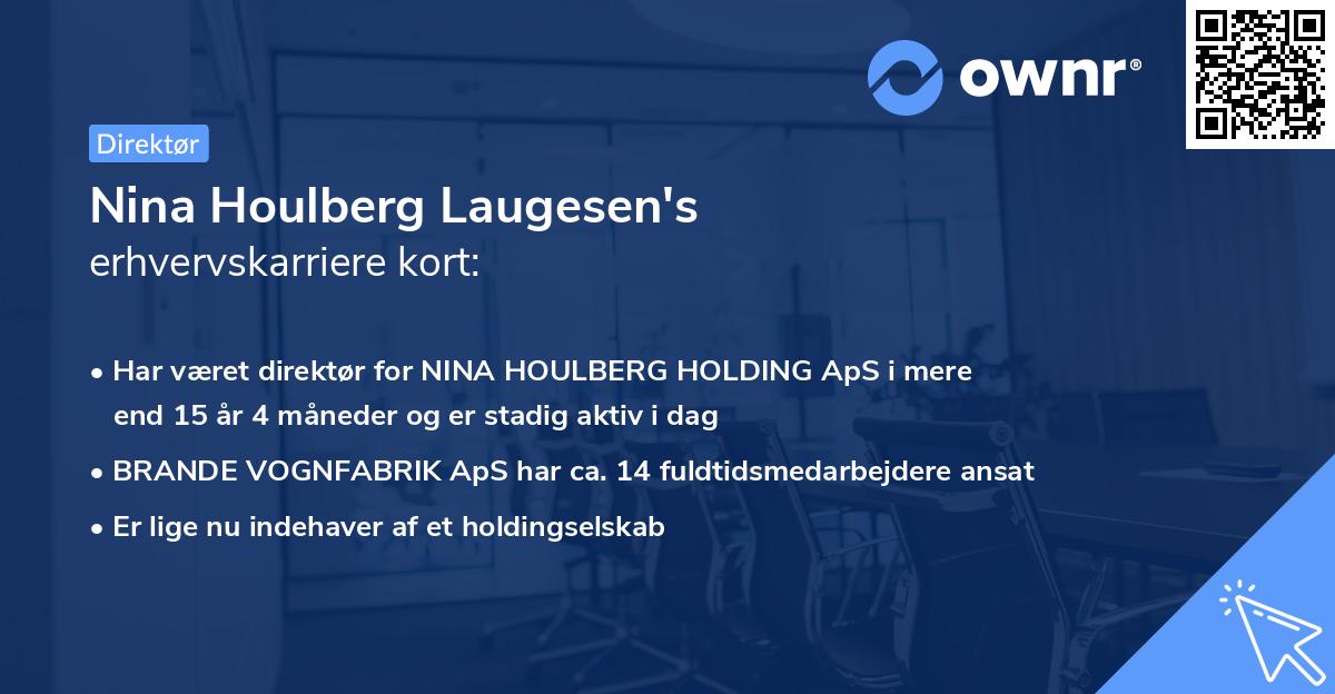 Nina Houlberg Laugesen's erhvervskarriere kort