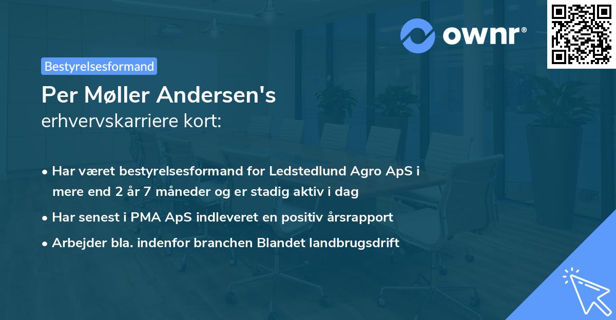 Per Møller Andersen's erhvervskarriere kort