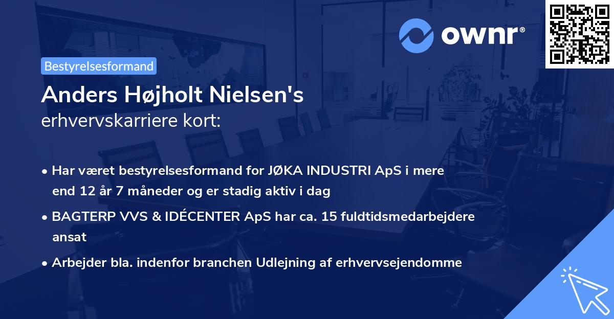 Anders Højholt Nielsen's erhvervskarriere kort