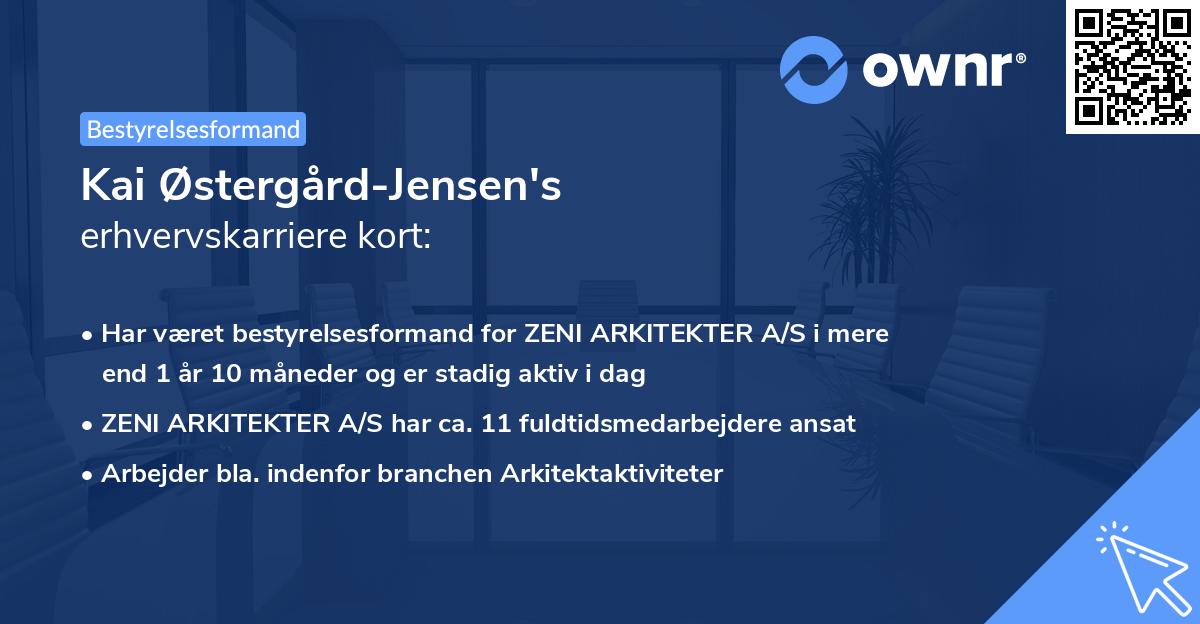 Kai Østergård-Jensen's erhvervskarriere kort