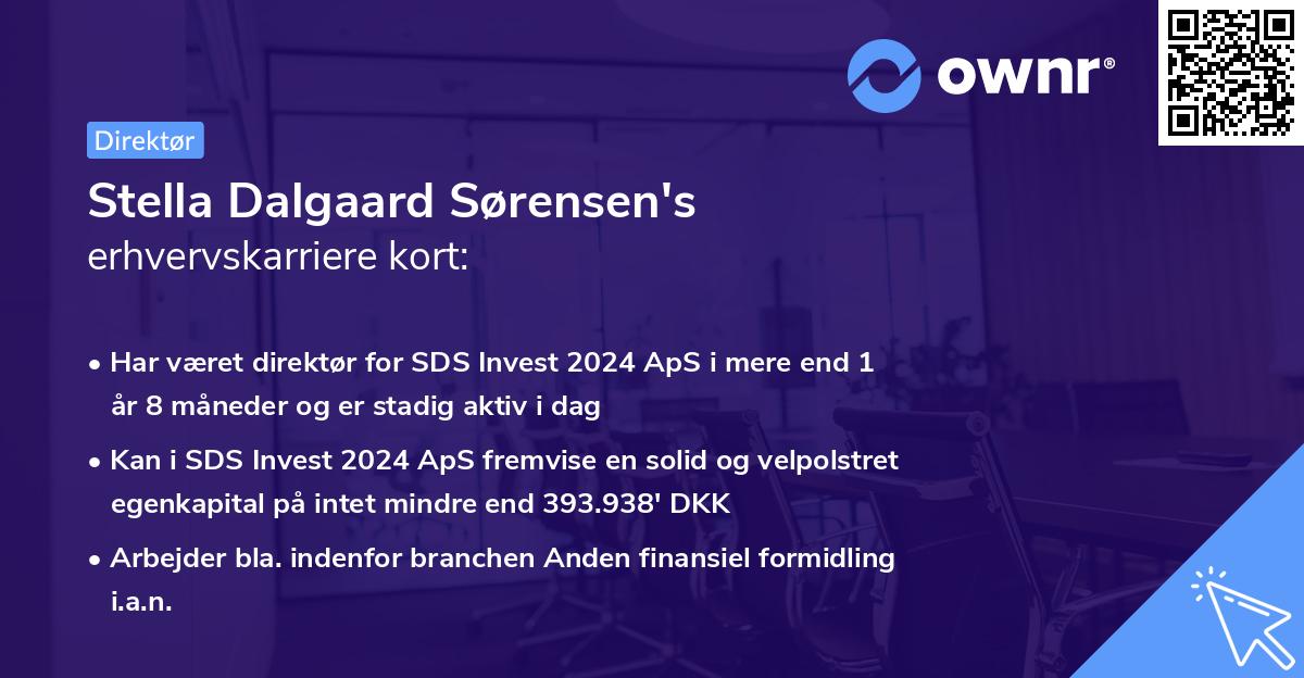 Stella Dalgaard Sørensen's erhvervskarriere kort