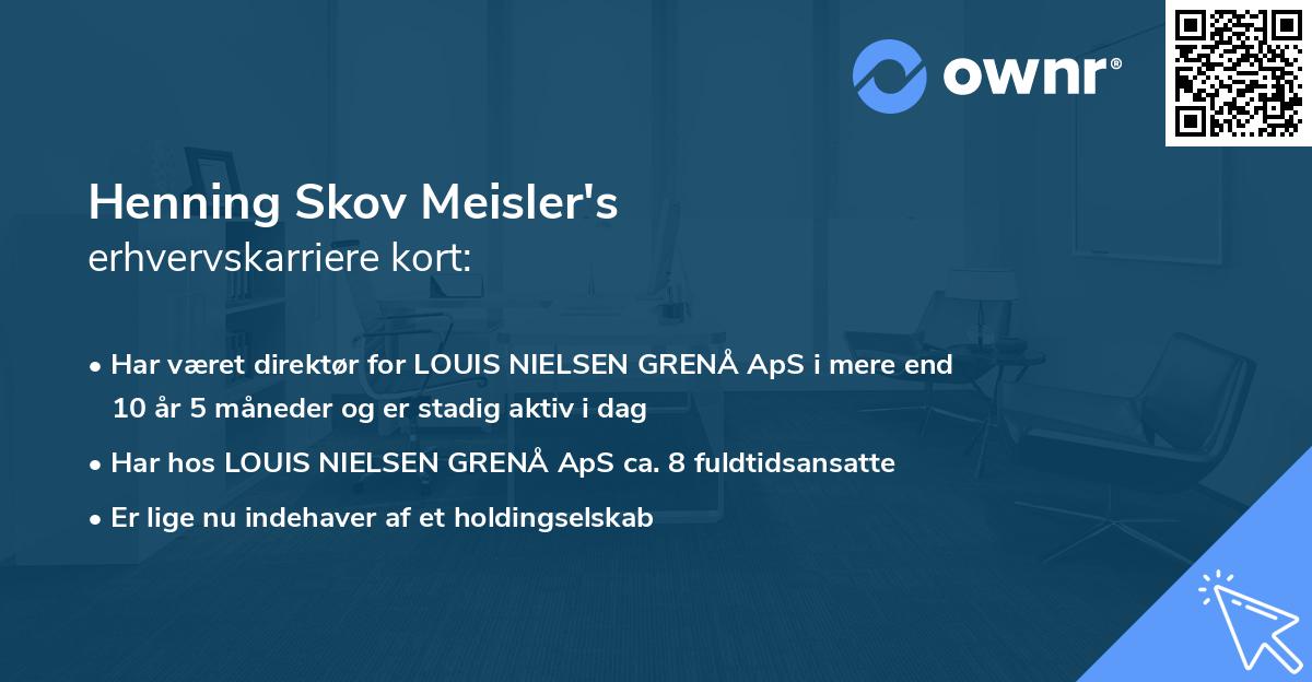 Henning Skov Meisler's erhvervskarriere kort