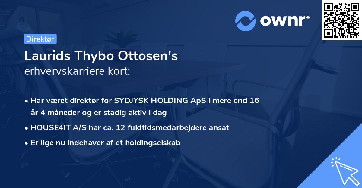 Laurids Thybo Ottosen's erhvervskarriere kort