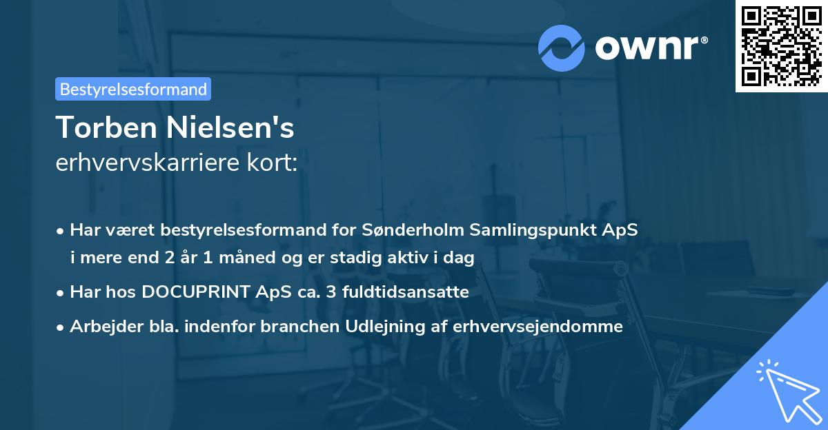 Torben Nielsen's erhvervskarriere kort