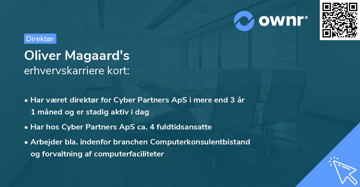 Oliver Magaard's erhvervskarriere kort