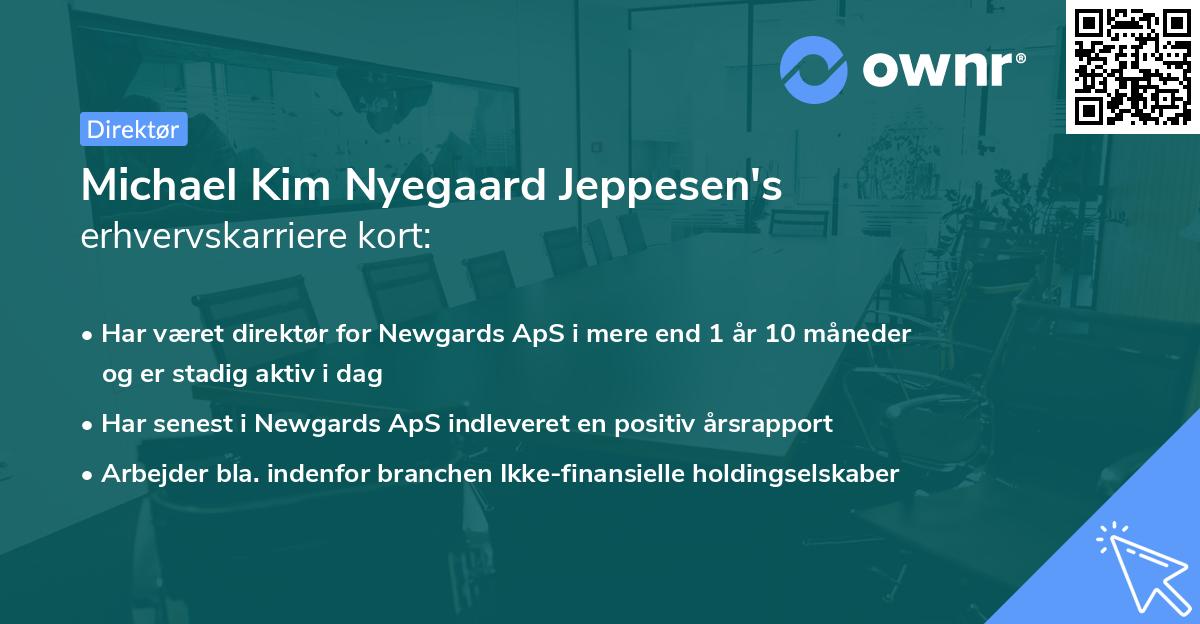 Michael Kim Nyegaard Jeppesen's erhvervskarriere kort