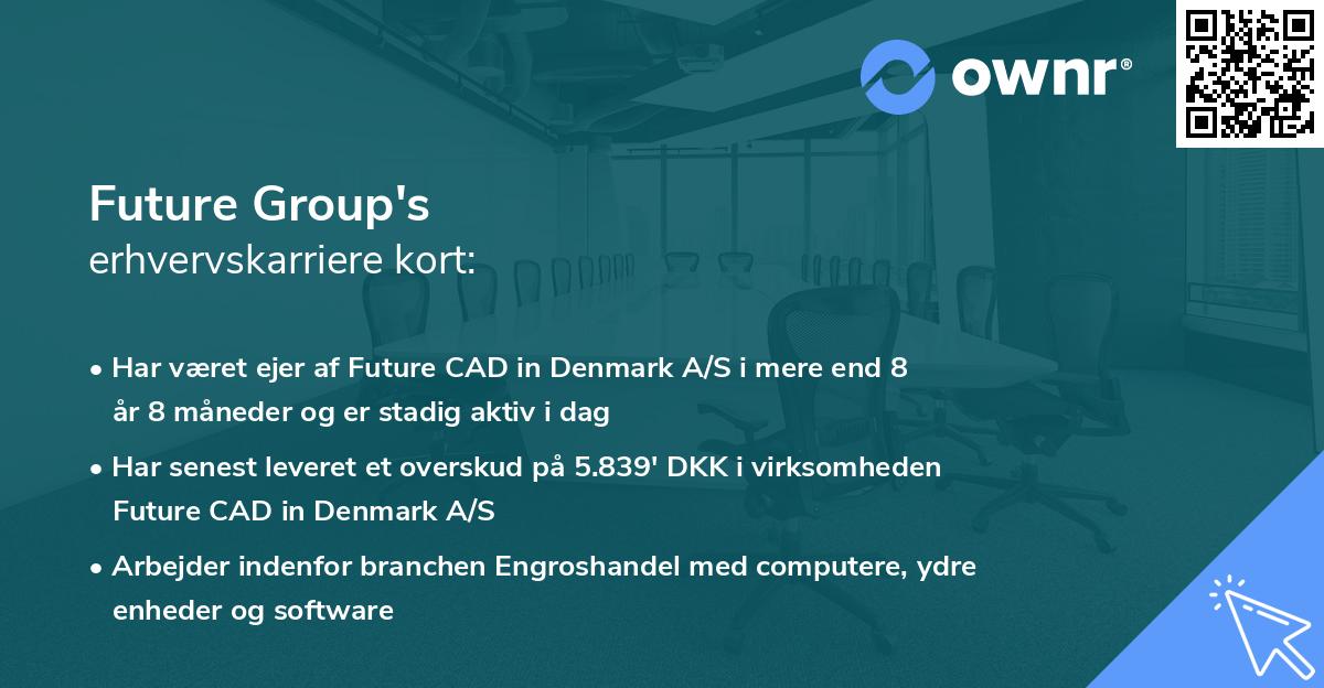 Future Group's erhvervskarriere kort