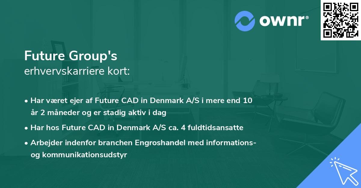 Future Group's erhvervskarriere kort