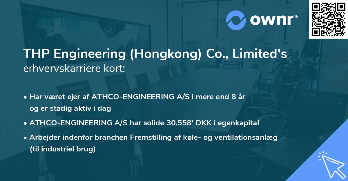 THP Engineering (Hongkong) Co., Limited's erhvervskarriere kort