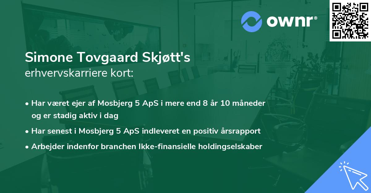 Simone Tovgaard Skjøtt's erhvervskarriere kort