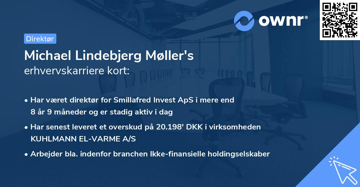 Michael Lindebjerg Møller's erhvervskarriere kort