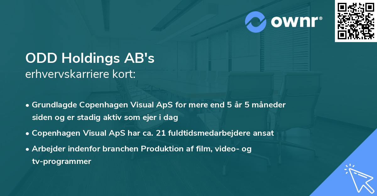 ODD Holdings AB's erhvervskarriere kort