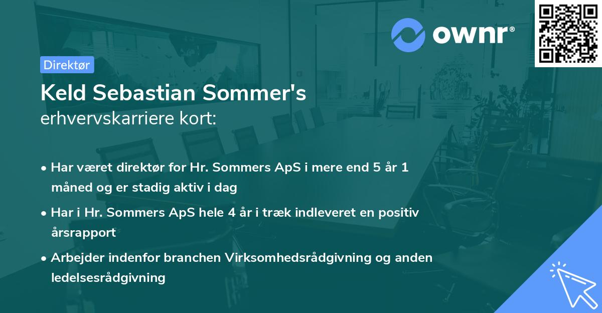 Keld Sebastian Sommer's erhvervskarriere kort