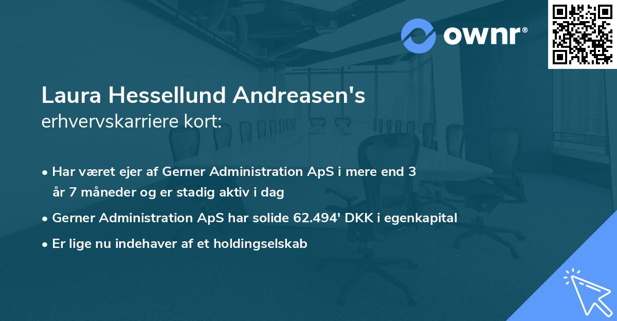 Laura Hessellund Andreasen's erhvervskarriere kort