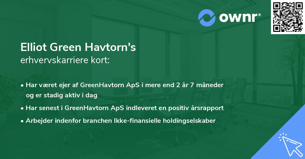 Elliot Green Havtorn's erhvervskarriere kort