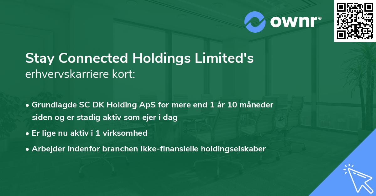 Stay Connected Holdings Limited's erhvervskarriere kort
