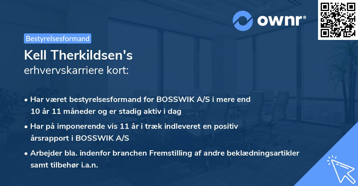 Kell Therkildsen's erhvervskarriere kort