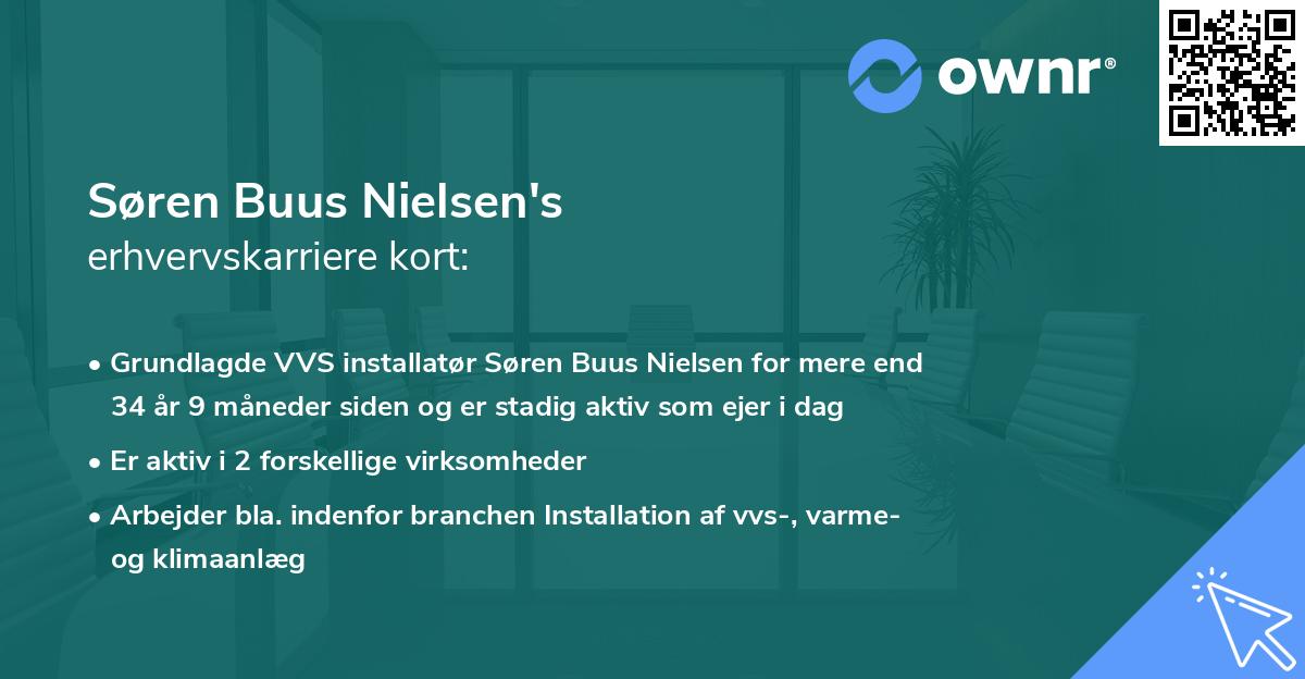 Søren Buus Nielsen's erhvervskarriere kort