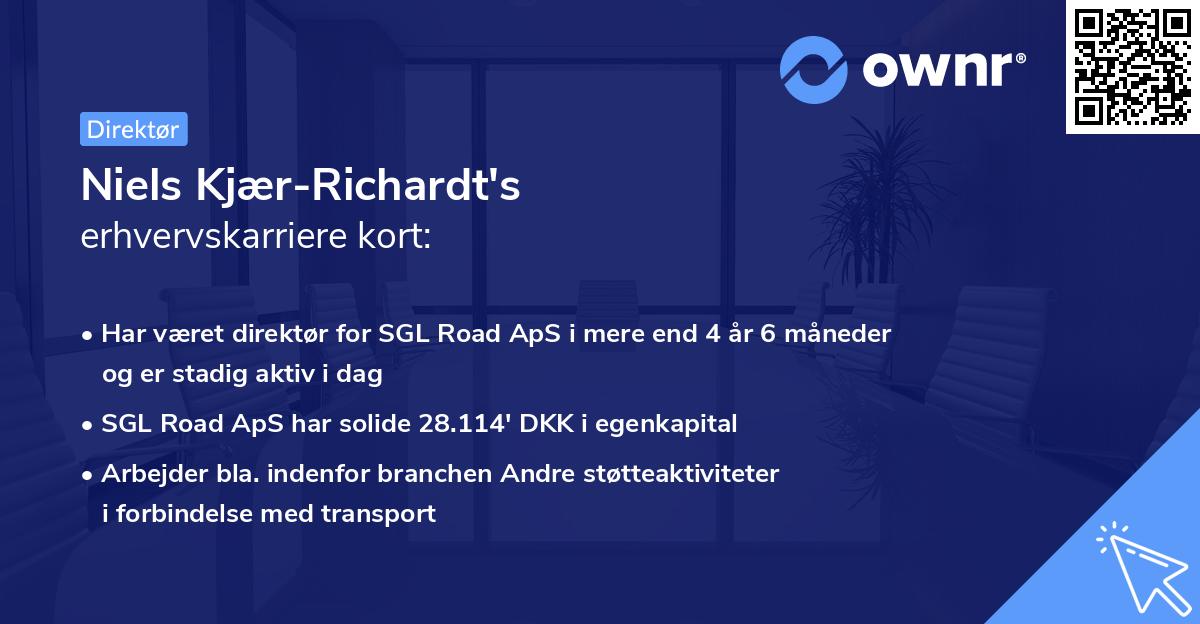 Niels Kjær-Richardt's erhvervskarriere kort