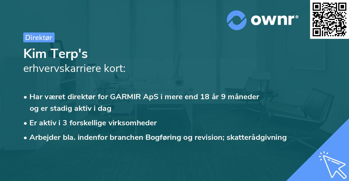 Kim Terp's erhvervskarriere kort