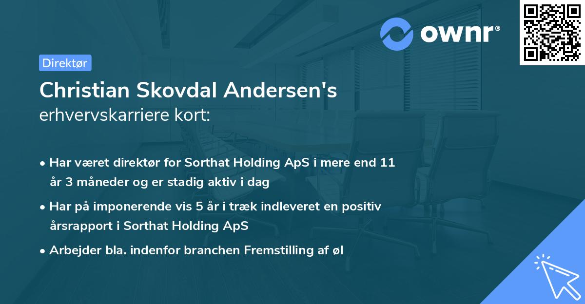 Christian Skovdal Andersen's erhvervskarriere kort