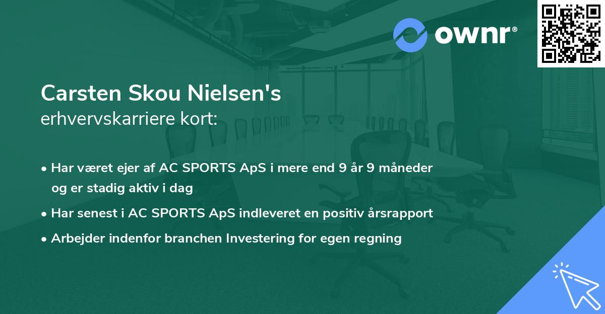 Carsten Skou Nielsen's erhvervskarriere kort