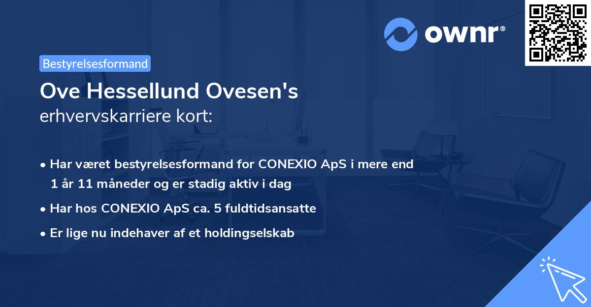 Ove Hessellund Ovesen's erhvervskarriere kort