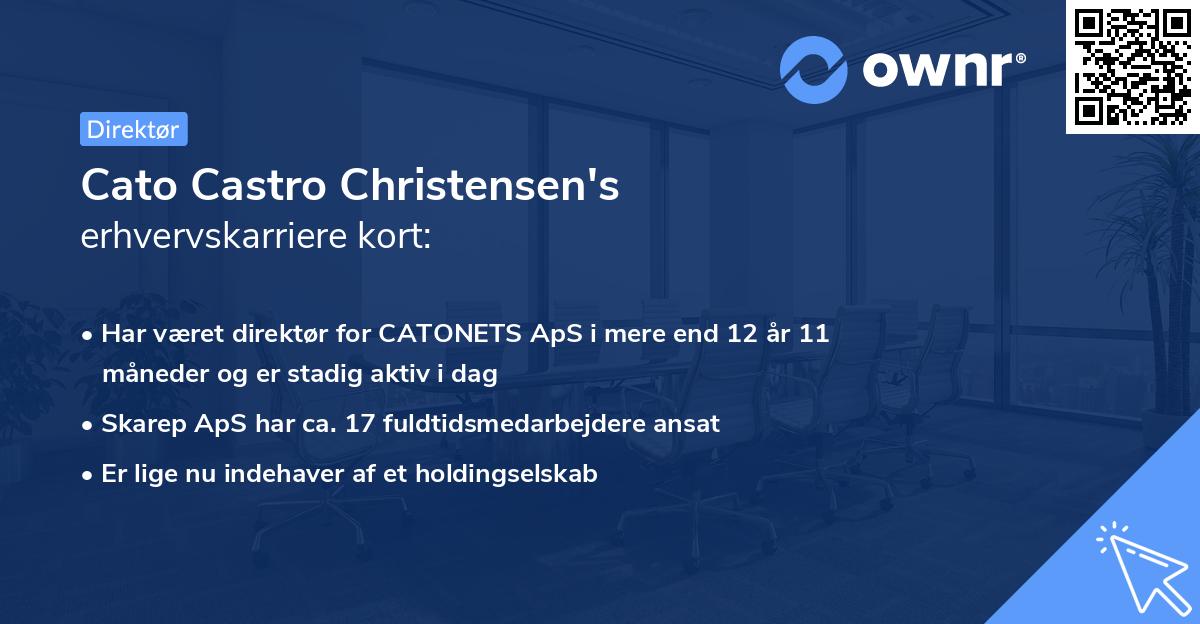 Cato Castro Christensen's erhvervskarriere kort