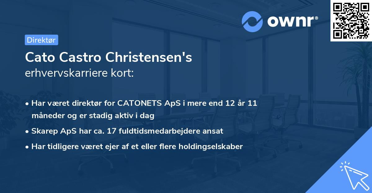 Cato Castro Christensen's erhvervskarriere kort