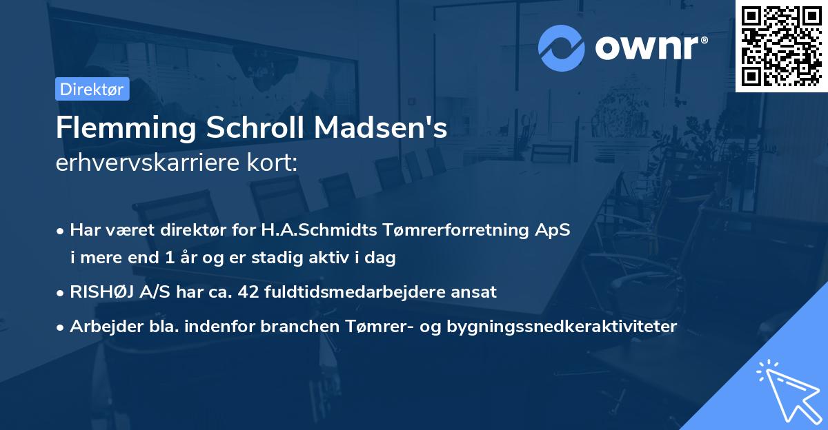 Flemming Schroll Madsen's erhvervskarriere kort