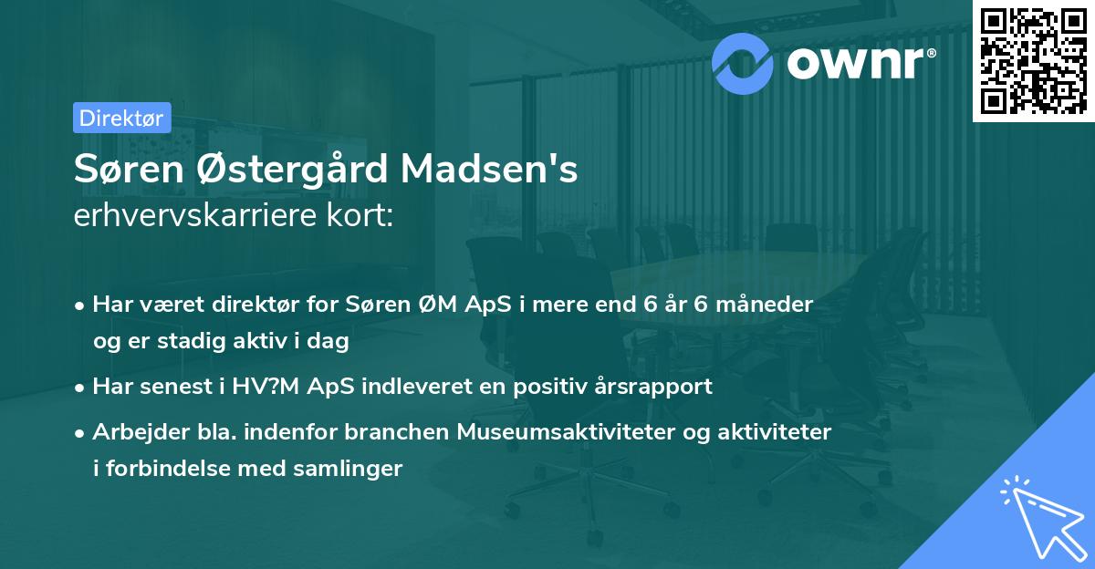 Søren Østergård Madsen's erhvervskarriere kort