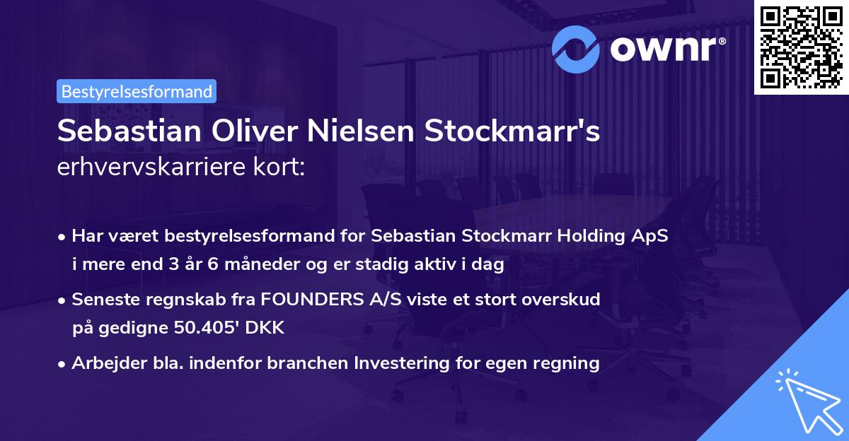 Sebastian Oliver Nielsen Stockmarr's erhvervskarriere kort