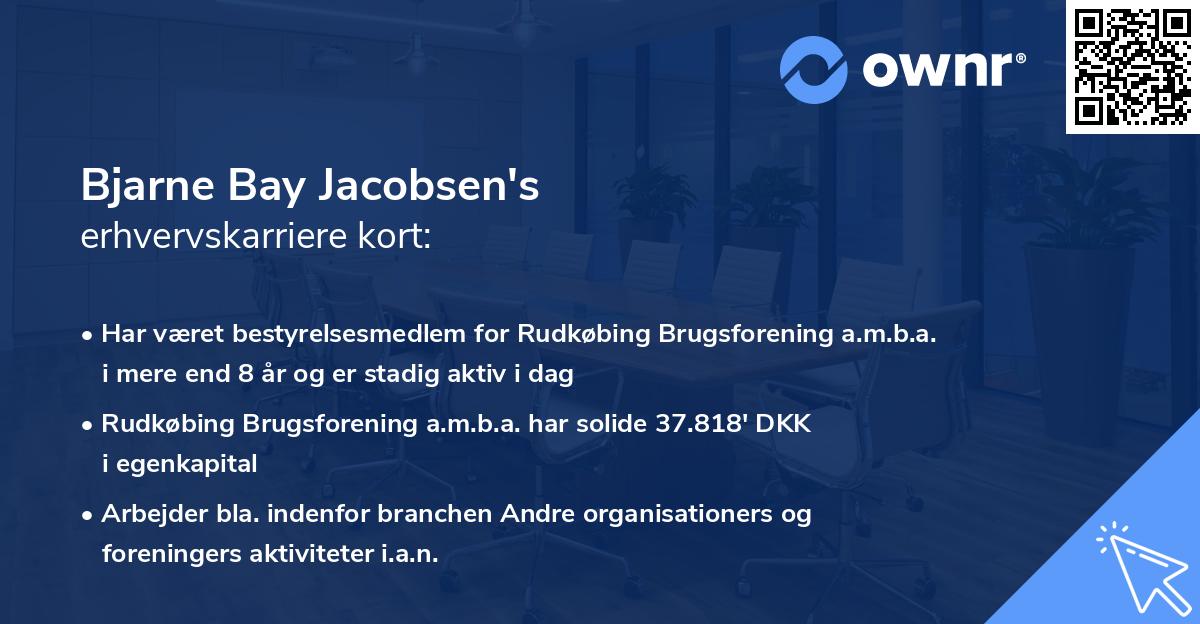 Bjarne Bay Jacobsen's erhvervskarriere kort