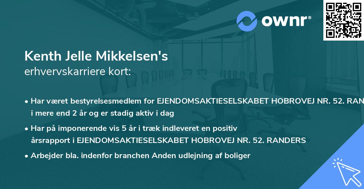 Kenth Jelle Mikkelsen's erhvervskarriere kort