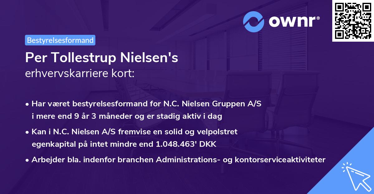 Per Tollestrup Nielsen's erhvervskarriere kort