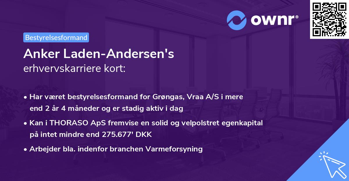 Anker Laden-Andersen's erhvervskarriere kort