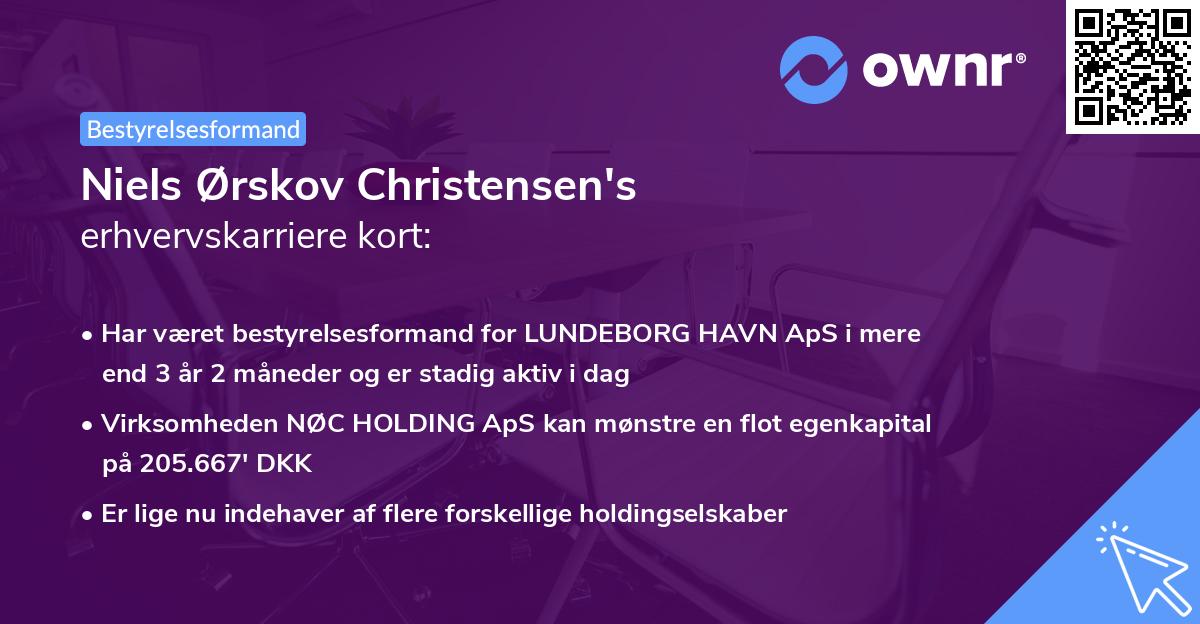 Niels Ørskov Christensen's erhvervskarriere kort