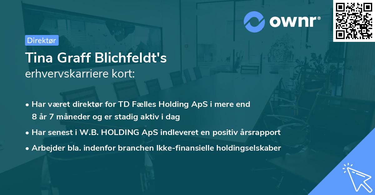 Tina Graff Blichfeldt's erhvervskarriere kort
