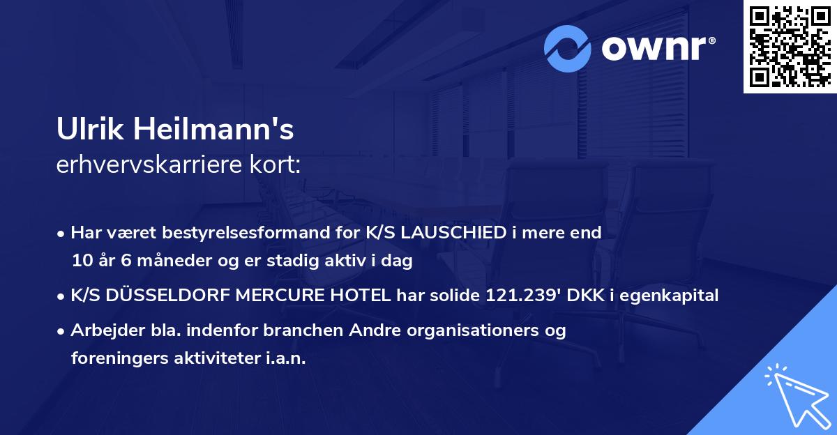 Ulrik Heilmann's erhvervskarriere kort