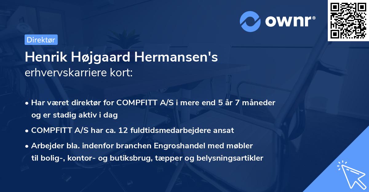 Henrik Højgaard Hermansen's erhvervskarriere kort
