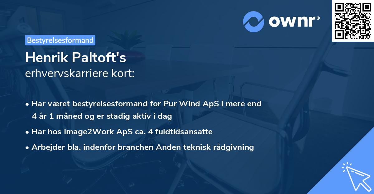 Henrik Paltoft's erhvervskarriere kort