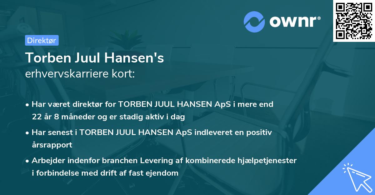 Torben Juul Hansen's erhvervskarriere kort