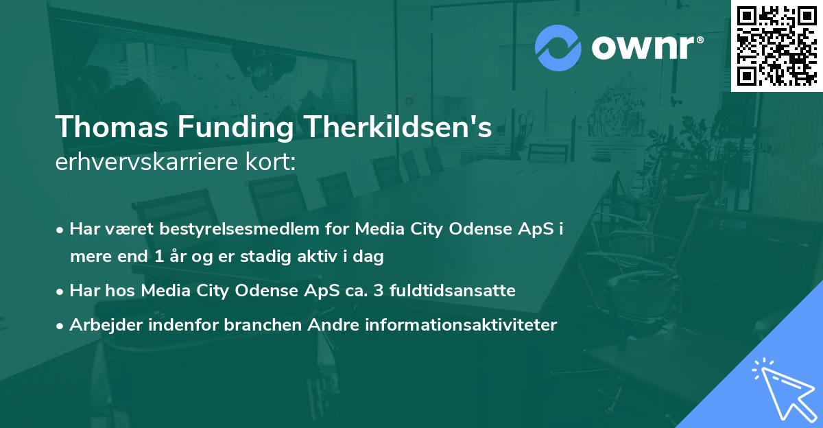 Thomas Funding Therkildsen's erhvervskarriere kort
