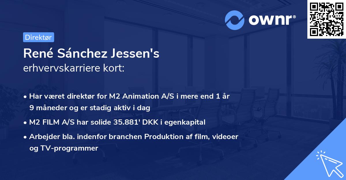 René Sánchez Jessen's erhvervskarriere kort