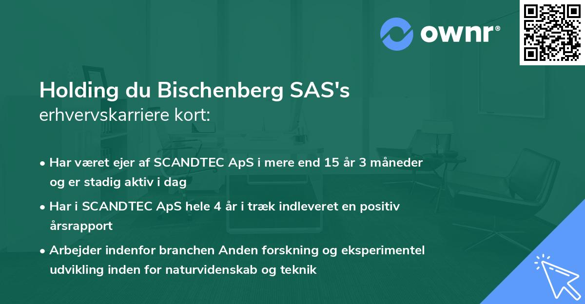 Holding du Bischenberg SAS's erhvervskarriere kort